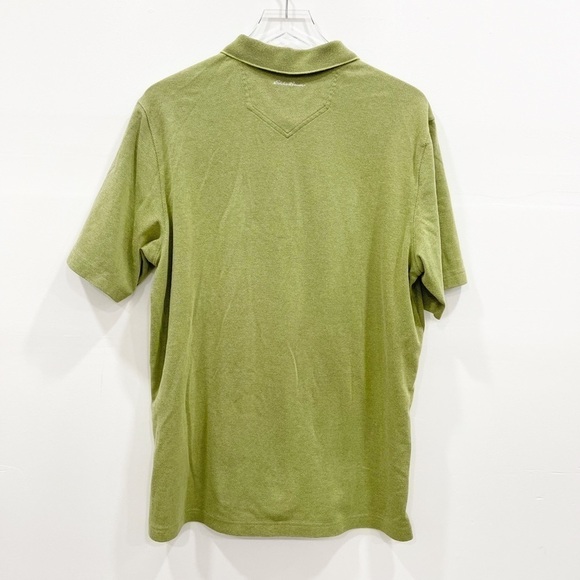 Eddie Bauer Travex Polo Shirt Green Short Sleeve L - Picture 9 of 9